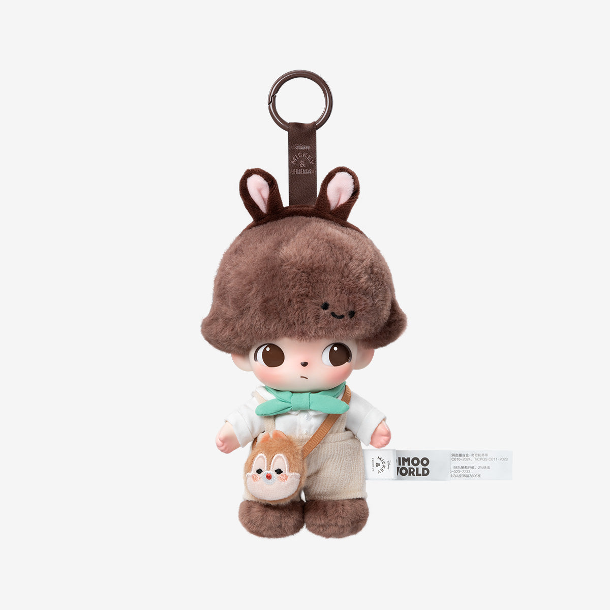 DIMOO WORLD × DISNEY Series-Vinyl Plush Keychain Blind Box (Chip and Dale)
